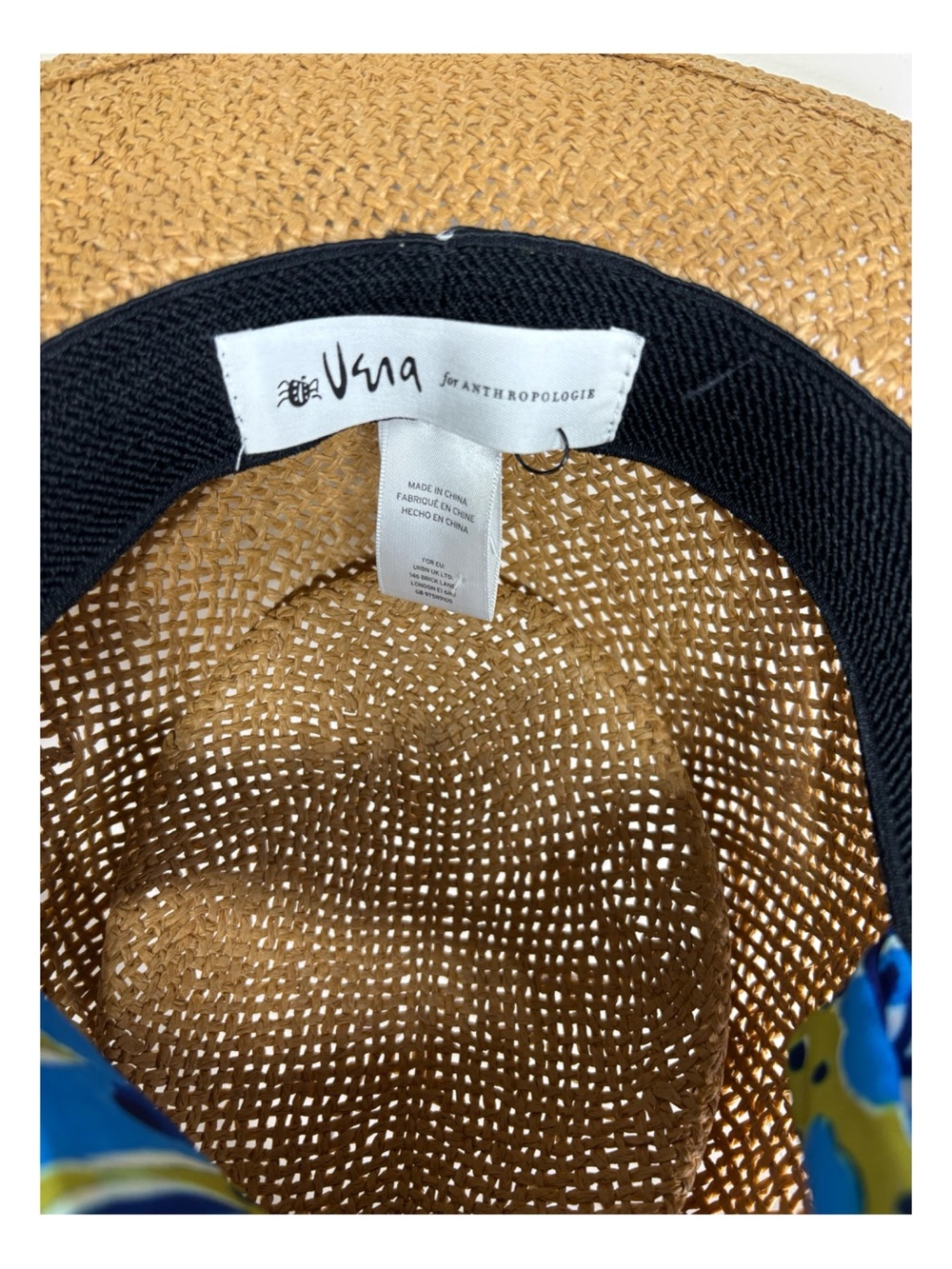 NWOT Anthropologie VERA Scarf-Trimmed Boater Hat  One Size - Picture 10 of 11